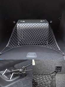 Car Trunk Storage Mesh Bag, Elastic Luggage Cargo Storage Net, Suitable For Motorcycles, Bicycles, Cars, Essential Car Accessories, Car Decoration, Car Supplies, Car Decor, Mesh Storage, Essential For Self-Driving Travel! - Multiple Styles - View 4