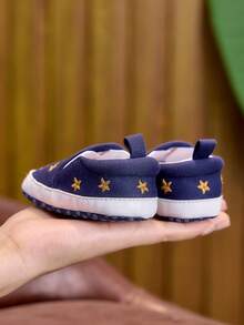 Infant Soft Sole Comfortable Cloth Shoes, 0-6-12 Months, Casual Walking Shoes, Suitable For Spring And Autumn, 0-1 Year Old Boys And Girls - Blue - View 5