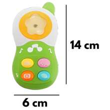 Telefone Interativo para Bebês com Luz Som e Imagem Zippy Toys - 11132 - Multicolorido - Visão 2