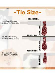Personalized Dog Name Tie & Tuxedo Bow Collar, Custom Printed Pet Wedding Necktie For Halloween & Christmas, Gift For Dog Lovers - Multicolor - View 12