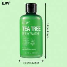 Tea Tree Body Wash With Tea Tree Oil, Peppermint & Sea Buckthorn | Gently Cleanses & Refreshes | For Both Men & Women - Other - View 6