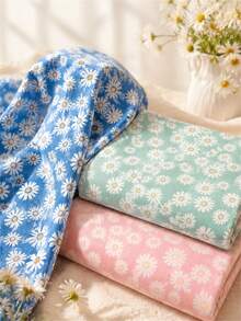1pc Fresh Daisy Floral Series Fabric, Sewing Decorative Fabric DIY Patchwork Handmade Sewing Material, Pre-Cut Patchwork, Suitable For Quilting DIY And Beginners, Applicable For Handmade Sewing And Patchwork Decorative Material - Multicolor - View 4