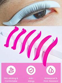 PERMANIA 2 Pairs And 3 Pairs Lash Lift Pads Silicone Eyelash Perm Rod For Lashes Lifting,Salon And DIY Choice,Reusable - Multicolor - View 1