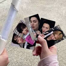 1 Set CORTI/S Light Stick Themed LOMO Photo Cards, K-Pop Idol Collectible Photo Cards, Fan Support Merchandise, Birthday Halloween Commemorative Gift For Fellow Fans And Best Friends - Multicolor - View 3