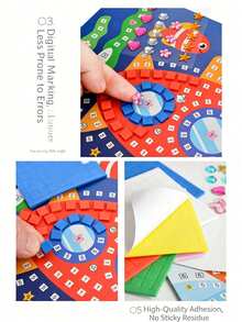 Puzzle Sticker Children's Educational Toy DIY Craft Material Kit - Multicolor - View 6