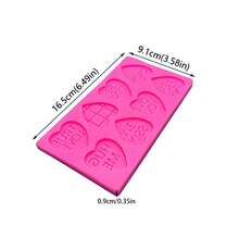 1pc Creative Pink Mini 8-Letter Love Silicone Mold, Made Of Soft Material And Easy To Demold. It Can Be Used To Make Clay, Drip Resin Products, Valentine's Day, Date Decoration Props, And Reusable Molds. - Pink - View 4