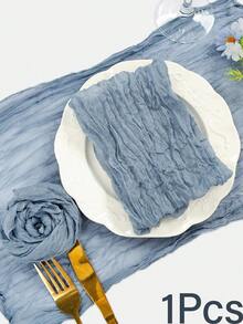 60/48/36/24/12/6/1pc Gauze Cheesecloth Napkins, 50 X 50cm Crinkled Dinner Napkins, Rustic Bohemian Style Wedding Party Event Home Dining Table Decor Napkins - Napkin - View 10