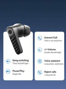 Acer OHR503 In-Ear Wireless Earbuds Bluetooth 5.4 Gaming Low Latency Deep Bass Surround Sound Long Battery Life HD Calls Instant Connection For Sports Commute Daily Use Compatible With Android/IOS - View 11