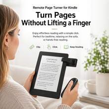 Kindle Page Turner, Compatible With Kindle Paperwhite/Oasis/Scribe, Clip-On Non-Bluetooth Kindle Remote, Tablet Camera Remote, Suitable For Kindle Paperwhite E-Reader - USB Rechargeable Wireless Controller, Supports Apple/Android Tablets - Comfortable Page Turner, Perfect For Reading And Photography Needs, Built-In 120mAh Battery - Multicolor - View 2
