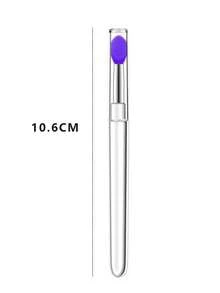 1/3/5/6/10/20pcs Multicolor Silicone Lip Brush With Dust‑Proof Cover, Transparent Handle Reusable Lip Mask Lipstick Applicator Portable Makeup Tool - Multicolor - View 33
