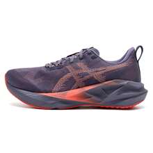 Asics New Men's NOVABLAST 5 Lightweight Breathable Training Shoes Cushioned Responsive Running Shoes - Grey-purple/Orange - View 8