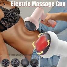 ZM Health Rechargeable Handheld Electric Massager Multi‑Speed Vibration Massage Device, Portable Body Muscle Relax Tool For Neck Shoulder Back Waist Home Daily Fitness Use - Multicolor - View 1