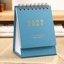 1pc 2027 Desktop Calendar, Monthly Mini Desktop Calendar, Morandi Style Calendar Desktop Memo Notepad Ornament, Suitable For Home Office, Schedule Tracking, Work Planning - Multiple Styles - View 11