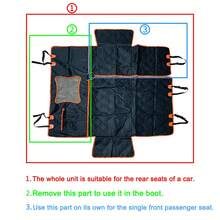 Waterproof Dog Car Seat Cover Hammock, 3-In-1 Detachable Design, Suitable For Back Seat, Trunk, Front Seat, Scratch-Resistant Pet Car Protector, Fits Large Dogs, SUV, Truck, Pickup - Multicolor - View 5