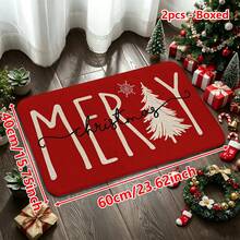 1/2/3 buah Keset Dapur Bertema Natal, Keset Dapur Flanel, Lembut, Nyaman, Menyerap, Anti Selip, Dengan Alas Anti Selip, Dapat Dicuci dengan Mesin, Cocok untuk Pintu Masuk, Ruang Tamu, Kamar Tidur, Dapur, Ruang Makan, Kamar Mandi, Ruang Cuci, Teras, dan Dekorasi Liburan, Keset Lantai Rumah Multifungsi, Keset Pintu Masuk, Karpet Dekoratif Natal - MultiWarna - View 13