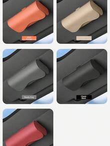Automatic Magnetic Closure Eyeglass Case, Durable PU Leather Fashion Glasses Pouch, Scratch-Resistant Portable Eyewear Storage Organizer - Multicolor - View 3
