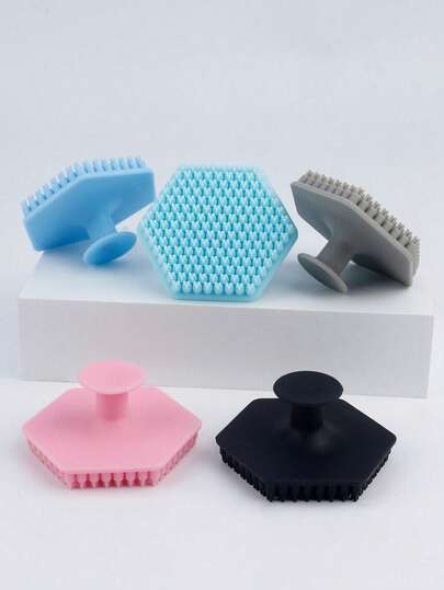 1pc Antibacterial Silicone Facial Cleansing Brush, Gentle Exfoliating Paste For Sensitive Skin, Facial Cleansing Brush, Unisex Exfoliating Facial Brush
