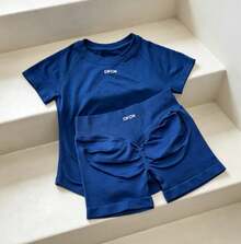 Women Two-Piece Outfits - Ink Blue - View 1