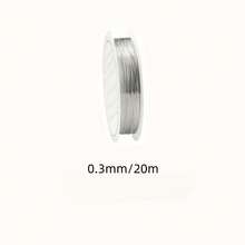 20/100m Gold/Silver Metallic Wire, Used For Bracelet Necklace DIY, Non-Fading Beading Line Jewelry Rope Handmade - A - View 9
