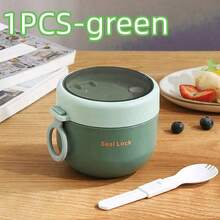 1 600ml Soup Cup, Breakfast Bowl, Portable Milk Soup Pot, Student Work Fresh-Keeping Bowl, Small Lunch Box, Suitable For Students And Office Workers - Multicolor - View 9