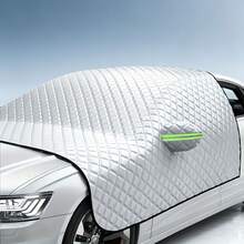 1pc Universal Car Front Windshield Snow Cover, Magnetic Windproof Design, All-Season Frost, Snow, Rain, Sun Protection, Heat Insulation; Fits Sedan, SUV, Pickup Truck. Multi-Layer Scientific Fabric, Waterproof, Wear-Resistant, Anti-Aging, Durable. - Multicolor - View 16