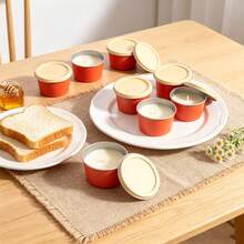 HIZTGHC 6-Piece Candle-Making Set Includes 10 Empty 2.2-Ounce Red Candle Jars (With Wood-Grain Lids) And A DIY Candle-Making Kit (Containing Wicks, Wick Stickers, And A Wooden Wick Holder), Making It Perfect For Home Decor And Handmade Gifts. - 56pcs/set - View 2