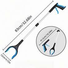 Foldable Extra Long Reach Grabber With Rotating Claw, Suitable For Elderly And People With Limited Mobility, Multi-Functional Household Grabber Tool For Picking Up Keys, Trash And Books, Suitable For Outdoor Sports Enthusiasts - Multicolor - View 12