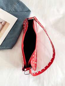 1PC Minimalist Shoulder Bag, Suitable For Daily Outings And Shopping, Can Easily Hold Daily Essentials, A Versatile Item For Girls, Applicable To Various Styles And Occasions, Also The Best Gift For Friends. - Multicolor - View 9