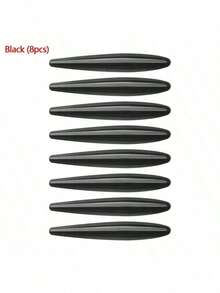 8pcs Car Exterior Decoration Fender Trim Strip Car Modification Small Tail Wing Decorative Strip Car Sports Decoration Strip Car Decorative Sticker Air Deflector Sticker Universal Style Easy Peel And Stick - A-809 - View 8