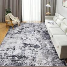 Techigher Modern Abstract Area Rug, Large Washable Living Room Rug, Ultra-Soft Non-Slip Bedroom Carpet & Foldable Floor Mat - Light Grey - View 8