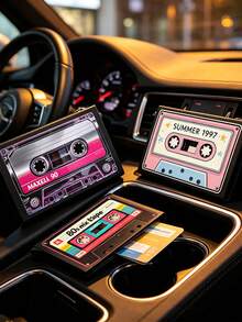 Ví đựng thẻ pop-up thiết kế băng cassette vintage, ví thẻ pop-up cầm tay chống trầy xước, có ngăn thẻ ẩn cho thẻ ID và thẻ tín dụng, quà tặng đa dụng cho người yêu âm nhạc, phù hợp đi làm, du lịch, dùng trong ký túc xá, quà tặng lý tưởng cho Ngày Nhà giáo, Tựu trường và Ngày Độc lập - Nhiều màu - Xem 3