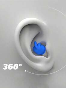 Soundproofing  Earplugs Sleep Noise Prevention Dormitory Study Professional Silent Sleep Noise Reduction Sleep Arti FGVV - Blue - View 2