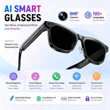 AI Smart Audio Glasses, Open-Ear Stereo, Supports Wireless Calls, Music Playback And Voice Assistant, Lightweight TR90 Frame, Unisex, Perfect For Driving, Travel, Work, Sports And Daily Use, Ideal Gift For Birthdays And Holidays - View 12