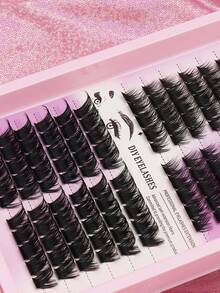 120 Clusters Comfortable Reusable DIY Lash Extensions, Beginner‑Friendly Delicate Natural Lashes For Dating, Wedding & Soft Eye‑Makeup - C - View 3