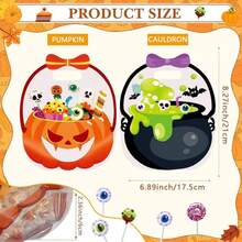 Halloween Shaped Hand‑Held Gift Bag, Teen Party Supply, Transparent Stand‑Up Trick Or Treat Storage Gift Bag - Multicolor - View 2