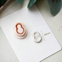 Mini Cute Button Shaped Polymer Clay Cutters, Flower, Butterfly, Rabbit, Heart, Star, Gourd, Four-Leaf Clover Clay Cutter Set, DIY Soft Clay Earrings, Jewelry Making, Pendant Keychain Handmade, Suitable For Resin Crafts, 3D Printing Process, Clean Cut, Reusable Handmade Tools - Mini Cute Button - View 6
