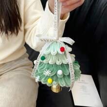 Christmas DIY Pink Christmas Tree Hanging Ornament Wind Chime Hanging Decor Christmas Tree Gift Material Kit Christmas Wreath - Multicolor - View 9