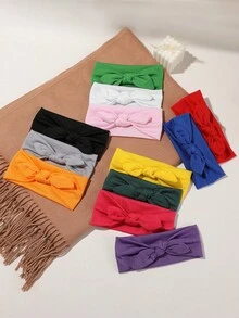 1pc Casual Minimalist Versatile Soft Absorbent Rabbit Ear Headband, Suitable For Children's Daily School Wear, Sports Multi-Functional Children's Hair Accessory - Multicolor - View 3
