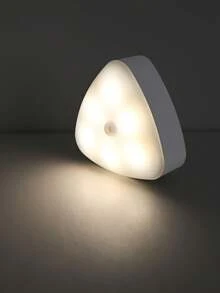1 buah Lampu Malam LED Sensor Gerak Tempel, Lampu Dinding Isi Ulang Berbentuk Segitiga, Lampu Induksi 2 Warna yang Dapat Diredupkan untuk Lorong, Lemari, Samping Tempat Tidur - Lampu Malam Induksi Isi Ulang Berbentuk Segitiga - View 7
