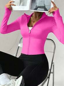 Women Plus Size Sports Shaper - Maroon - View 1