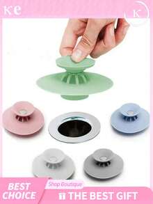 5 Packs Silicone Tub Stopper & Hair Catcher,Bathtub Drain Stopper, Easy Install Shower Drain Cover For Bathroom And Kitchen - Multicolor - View 6