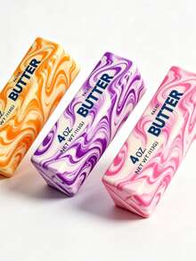 Creative Marble Pattern Cheese Stick Squishy, Aesthetic PU Slow Rebound, Desktop Stress Relief Decor, Student Gift - Multicolor - View 4
