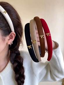 4pcs/1pc Twisted Fabric Headband, Mini Polka Dot Thin Hairband, Vacation Style, Essential For Beach, Weekend And Commute Outfits - Multicolor - View 8