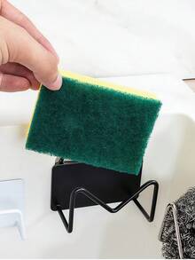 حامل مكواة الشعر بدون ثقب، خطاف حمام متعدد الوظائف، رف تخزين محمول للمطبخ وغرفة النوم والحمام، لوازم العودة إلى المدرسة وديكور المنزل، إكسسوارات أساسية - متعدد الألوان - مشاهدة 4