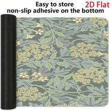 Large Mouse Pad Featuring A 2D Retro Floral Pattern And Elegant Botanical Design; Perfect For Office Or Home Desks. It Offers A Stain-Resistant, Comfortable Surface That Is Easy To Maintain-An Ideal Gift For Gamers And Professionals Alike. - Mouse Pad - View 5