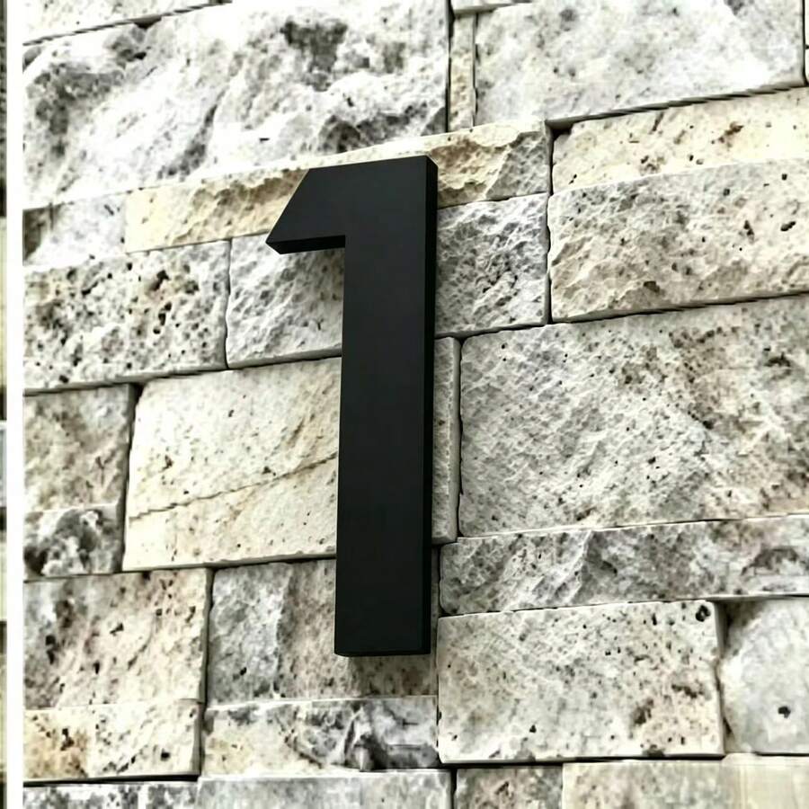 Acrylic Letter & Number Sign, Self-Adhesive Home Door & Store Wall Decor, Customizable Combination