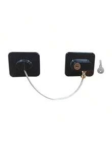 1pc/2pcs Safety Lock, High-Grade Protective Device Lock, Multi-Function Cabinet Door Lock, Window Lock, Refrigerator Lock, Suitable For Home Doors And Windows, Child Safety Lock - C - View 11