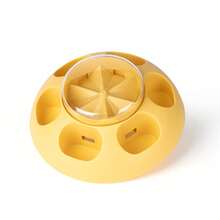 Dog Press-To-Release Slow Feeder Semi-Automatic Pet Food Dispenser, Slow Feeding Bowl, Interactive Food Toy And Puzzle Feeder For Dogs - Multicolor - View 9