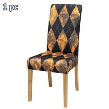 1/2/4pcs Halloween Print Dining Chair Covers, With Black Cat, Pumpkin, Ghost, Castle And Other Halloween Print Patterns, Suitable For Halloween Atmosphere, Suitable For Party, Gathering, Home, Hotel And Other Decoration - Multicolor - View 10