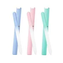 Glass Nail File And Polisher With Storage Box, Crystal Nail File Suitable For Natural Nails, Nano Nail Gloss Polishing Care Set, Suitable For Travel And Nail Salon, Rose Gold - Coral Pink - View 3